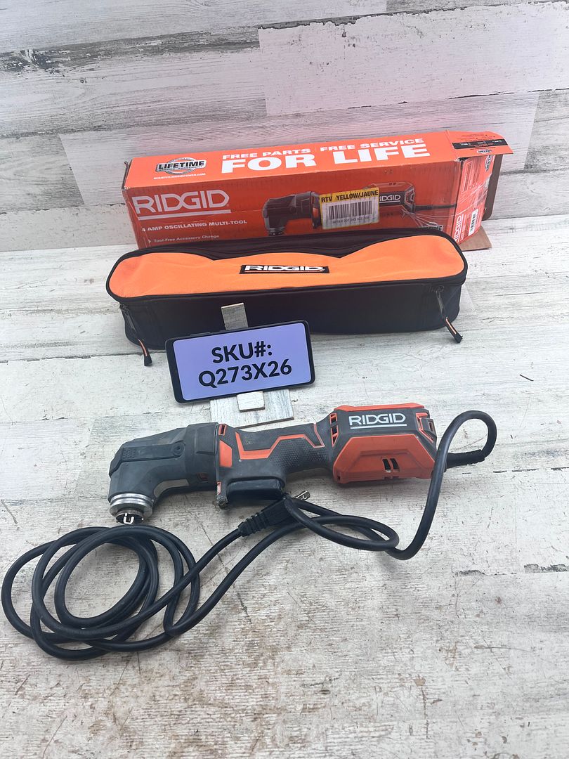 Ridgid Amp Corded Oscillating Multi-Tool No Accessories included – Spend  Less Store