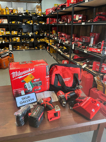 Milwaukee M18 18V Brushless Hammer Drill & Impact Driver Kit ONE 4Ah & 2Ah Battery Included 3693-22CX