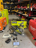 USED Ryobi 10 Amp Corded 7-1/4 in. Compound Sliding Miter Saw TSS702 Q478X9