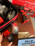 Milwaukee M12 12V 3/8 in. Drill Kit TWO 1.5Ah Batteries Charger & Bag 2407-22 Q476X9