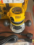 Dewalt 12 Amp Corded 2-1/4 Horsepower Fixed and Plunge Base Router Kit DW618PKB Q470X8