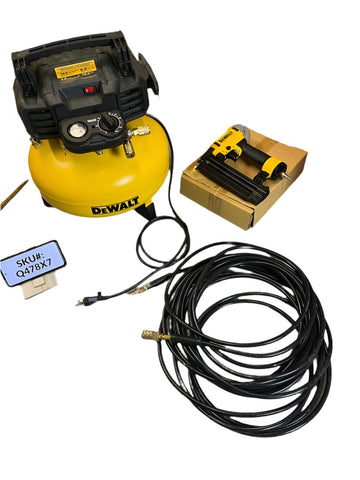 Dewalt 6 Gallon Electric Compressor Kit 18-gauge Nailer & Hose included