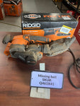 USED NO SANDPAPER Ridgid 6.5 Amp Corded 3 in. x 18 in. Variable Speed Belt Sander R27401 Q461X41