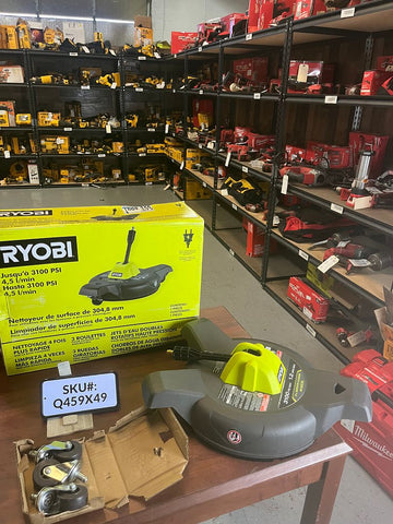 Ryobi 12 in. 3100 PSI Electric Pressure Washer Surface Cleaner with Caster Wheels