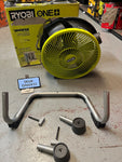 Ryobi 18V Cordless Hybrid WHISPER SERIES 14 in. Air Cannon Fan (Tool Only) PCL813B Q466X12