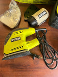 LIGHTLY USED Ryobi 1.2 Amp Corded 5.5 in. Corner Cat Sander CFS1503GK Q468X39