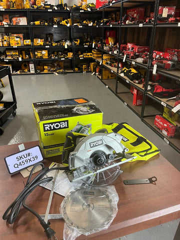 Ryobi 15 Amp Corded 7-1/4 in. Circular Saw EXACTLINE Laser Alignment System