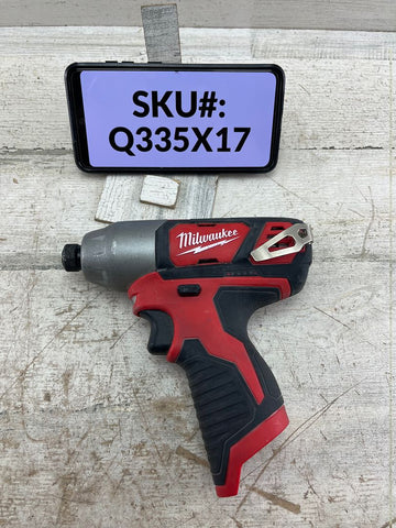 USED Milwaukee M12 12V Cordless 1/4 in. Hex Impact (Tool Only)