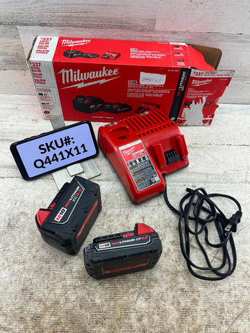 Milwaukee M18 18V 5Ah & 2Ah Battery Packs & Charger Kit Q441X11