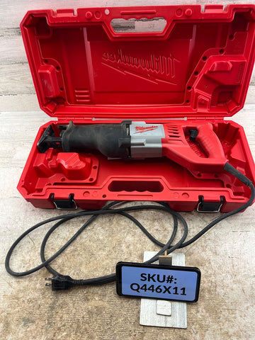 USED Milwaukee 12 Amp SAWZALL Reciprocating Saw with Case