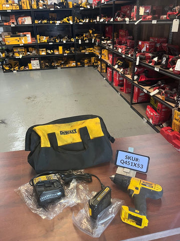 USED Dewalt 20V 1/2 in. Drill DCD771 Kit One 1.3Ah Battery Charger & Bag