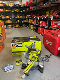 NO ACCESSORIES USED Ryobi 10 Amp Corded 7-1/4 in. Compound Sliding Miter Saw TSS702 Q486X24