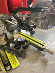 NO ACCESSORIES USED Ryobi 10 Amp Corded 7-1/4 in. Compound Sliding Miter Saw TSS702 Q486X24