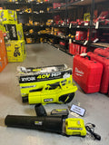 USED Ryobi 40V HP Whisper Series 190 MPH 730 CFM Leaf Blower Kit ONE 4Ah Battery & Charger Q394X5