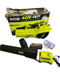 USED Ryobi 40V HP Whisper Series 190 MPH 730 CFM Leaf Blower Kit ONE 4Ah Battery & Charger Q394X5