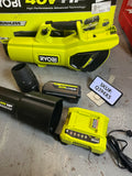 USED Ryobi 40V HP Whisper Series 190 MPH 730 CFM Leaf Blower Kit ONE 4Ah Battery & Charger Q394X5