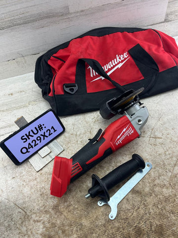 USED Milwaukee M18 18V Brushless 4-1/2 in. 5 in. Grinder Paddle Switch (Tool Only) & Bag