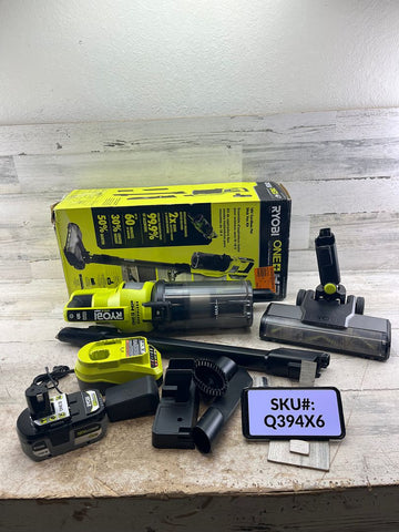 USED Ryobi 18V HP Cordless Pet Stick Vacuum Cleaner Kit 4Ah HP Battery & Charger