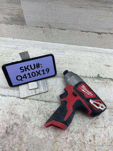 USED Milwaukee M12 12V Cordless 1/4 in. Hex Impact (Tool Only)