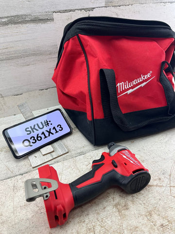 Milwaukee M18 18V Brushless 1/4 in. Compact Impact Driver (Tool Only) & Bag