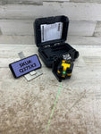 Dewalt 55 ft. Green Self-Leveling Cross Line Laser Level Two AA Batteries & Case