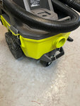 NO WANDS Ryobi 18V Cordless 6 Gallon Wet Dry Vacuum (Tool Only) PCL735B Q466X11