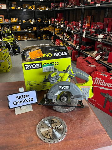 USED Ryobi 18V Cordless 5 1/2 in. Circular Saw (Tool Only) PCL500