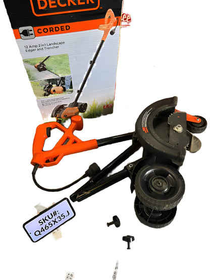 USED Black & Decker 7.5 in. 12 Amp Corded 2-in-1 Lawn Edger & Trencher LE750