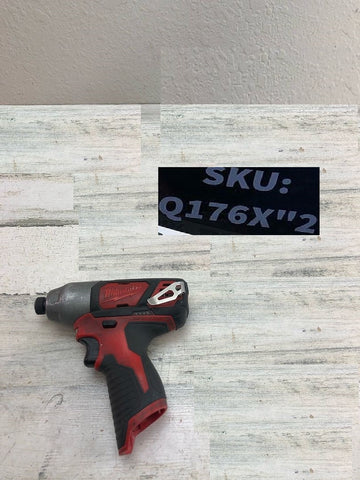 USED Milwaukee M12 12V 1/4 in. Hex Impact (Tool Only) Q176X"2