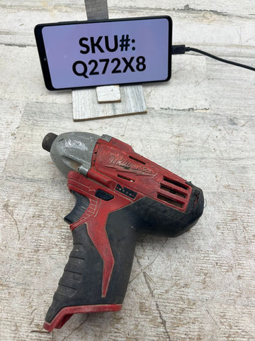 Milwaukee M12 12V Cordless 1/4 in. Hex Impact (Tool Only) Very Used